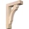 Ekena Millwork Olympic Block Smooth Bracket w/ Offset Brace, Douglas Fir, 5 1/2"W x 20"D x 28"H BKT0604X20X28OLY05SDF - alternate 1